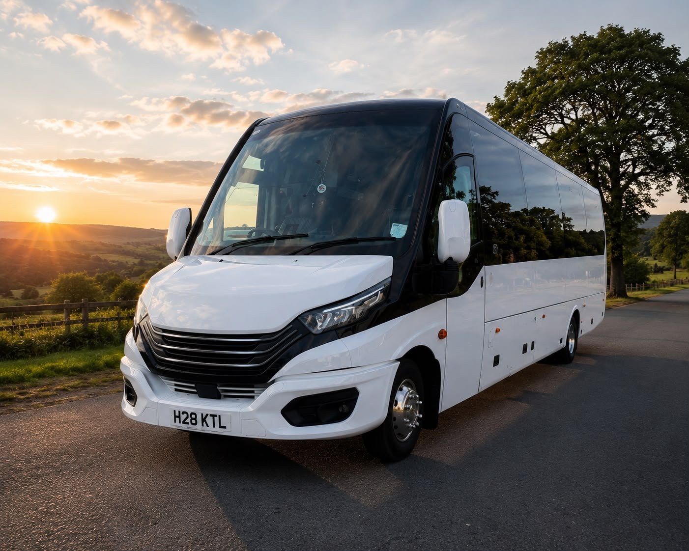 KTL Coaches executive minibus on the open road